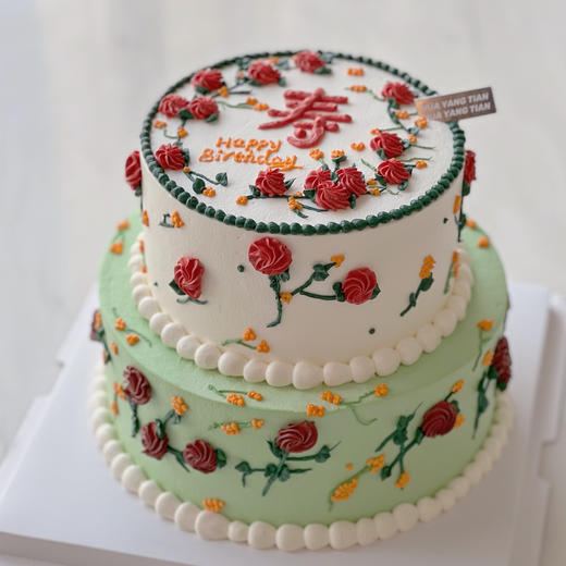 祝寿款 繁花贺寿 · 奶油蛋糕 商品图0