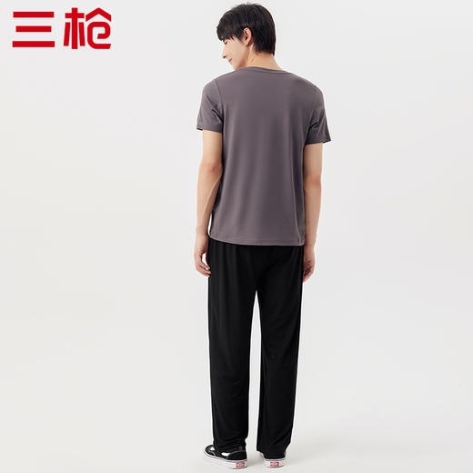 Threegun三枪 【高支木代尔】男士休闲家居长裤睡裤-61193B011 商品图3