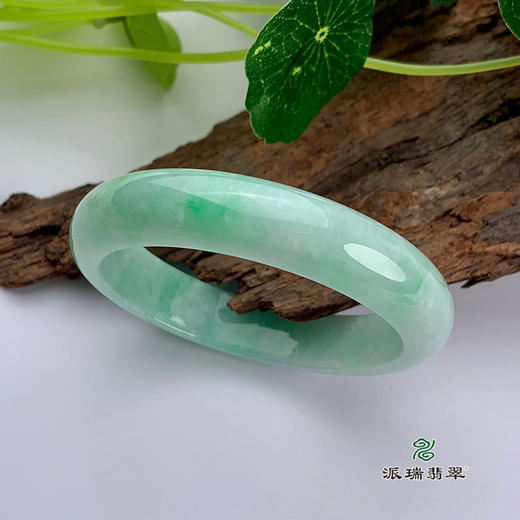 派瑞翡翠 翡翠手镯 糯种 绿色 商品图1