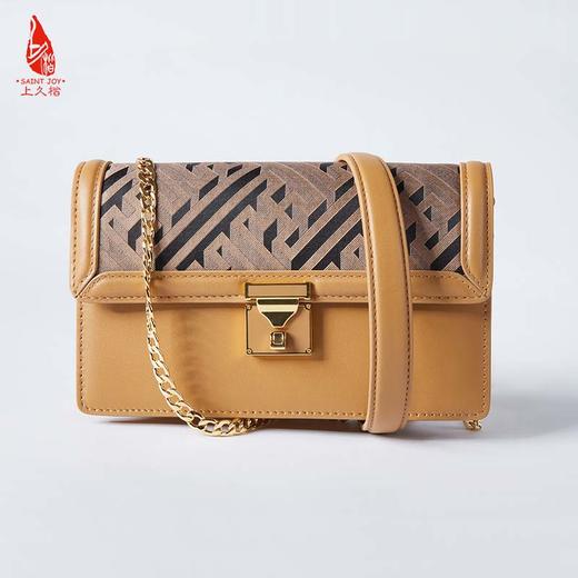 SAINTJOY/上久楷 宋锦女式腋下包 斜背包3D万字纹 BWS21A1201 商品图4