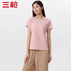 Threegun三枪 【高支丝感棉】圆领女士短袖T恤-24122A011 商品缩略图1