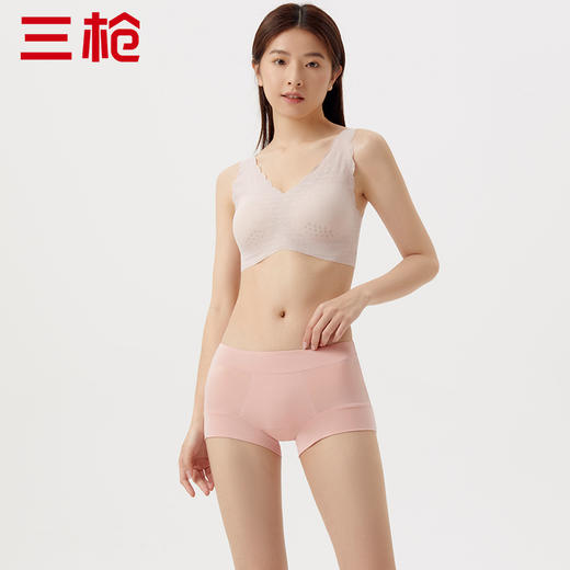 Threegun三枪 【莫代尔】中腰女士三角内裤（1条装）-40952B011 商品图0