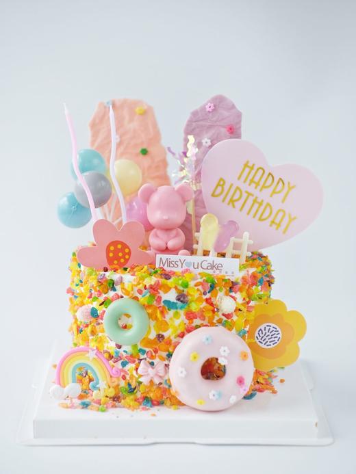 定制款蛋糕 - 粉色小熊狂欢 商品图0