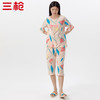 Threegun三枪 【舒感棉】圆领中袖中裤女士家居套家居服-82074D011 商品缩略图1