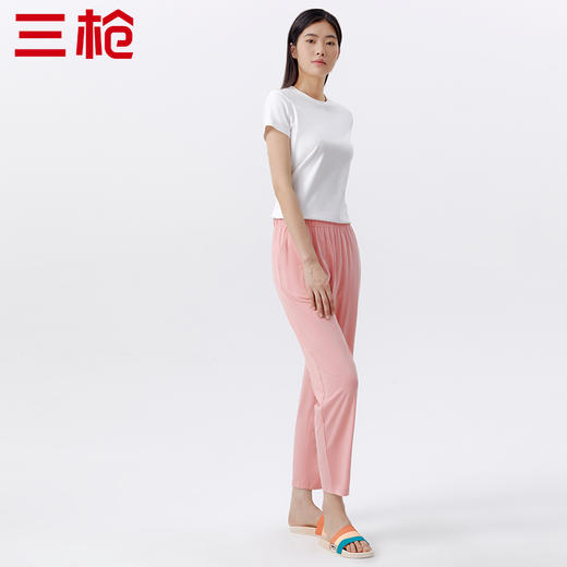 Threegun三枪 【爽滑竹棉】女士家居休闲长裤睡裤-61248B011 商品图6