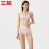 Threegun三枪 【肌理棉】高腰收腹女士三角内裤（1条装）-40962B011 商品缩略图5