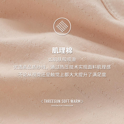 Threegun三枪 【肌理棉】高腰收腹女士三角内裤（1条装）-40962B011 商品图8