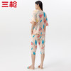 Threegun三枪 【舒感棉】圆领中袖中裤女士家居套家居服-82074D011 商品缩略图2