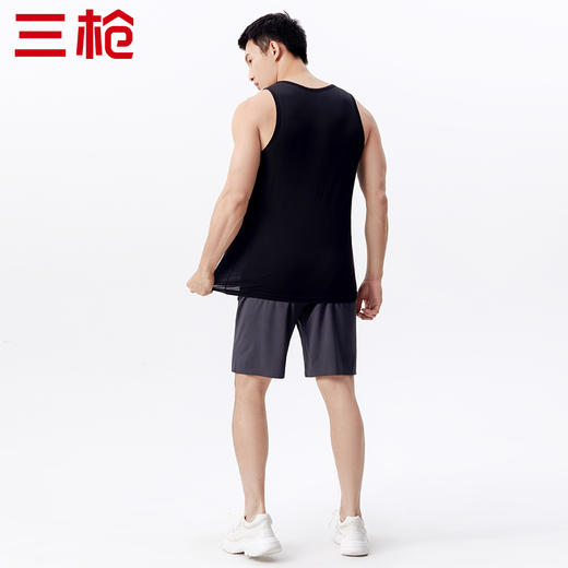 Threegun三枪 【莫代尔】圆领男士打底背心-30875A011 商品图8