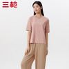 Threegun三枪 【沁凉棉】圆领女士中袖上衣打底衫-24132A011 商品缩略图0