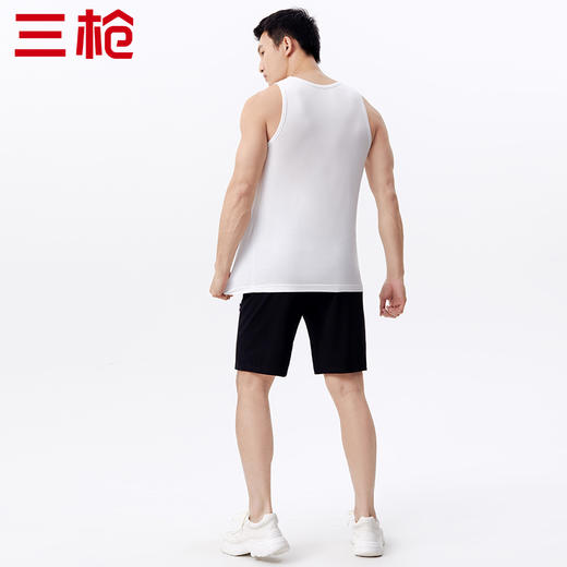 Threegun三枪 【莫代尔】圆领男士打底背心-30875A011 商品图7