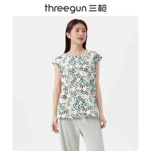 Threegun三枪 【水柔棉】圆领女士打底背心-30928A011 商品图4
