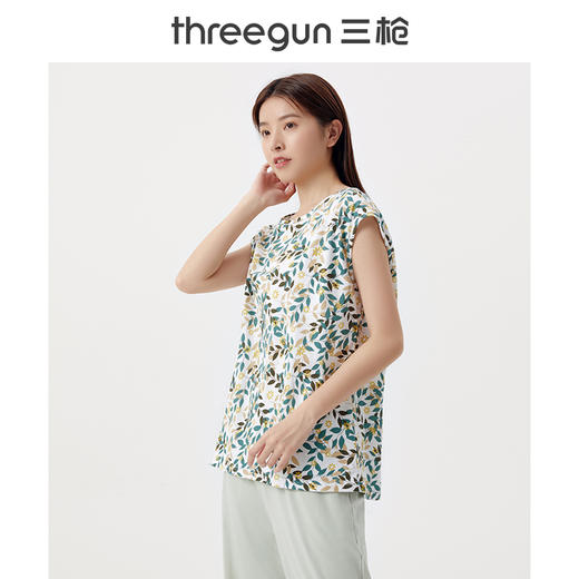 Threegun三枪 【水柔棉】圆领女士打底背心-30928A011 商品图2