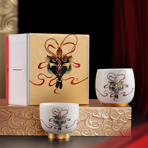 B-QXCY-2003 悟空高足杯礼盒装主人杯 商品图2
