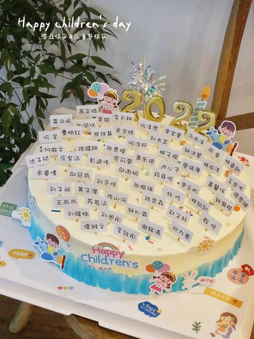 「班级聚会·名字牌」订制名字姓名牌·100%动物奶油（附图16寸·提前3天预订） 商品图0