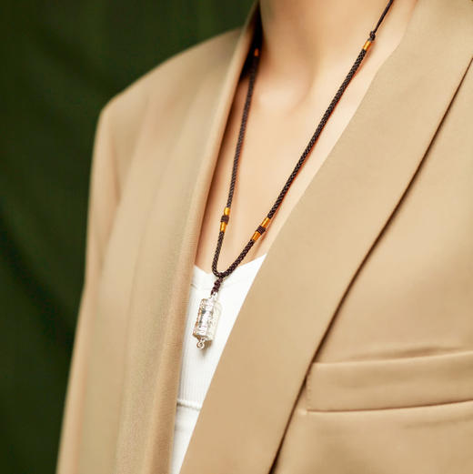 醍醐 吉祥轮吊坠 999银/黄铜/白铜/铜仿古 4款可选  内置经书 转动吊坠 车挂2款可选 商品图8