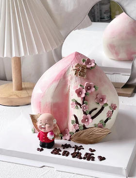 仙桃贺寿主题蛋糕