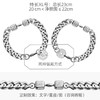 Rawness/契健 银色钛钢哑铃杠铃片手链 商品缩略图3