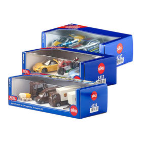 SIKU 合金车模礼品装三件套仿真汽车模型男孩儿童玩具