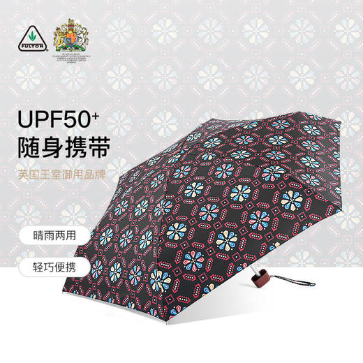 石榴婆直播专享FULTON富尔顿英国进口防晒太阳伞图案女晴雨两用便携伞 商品图1