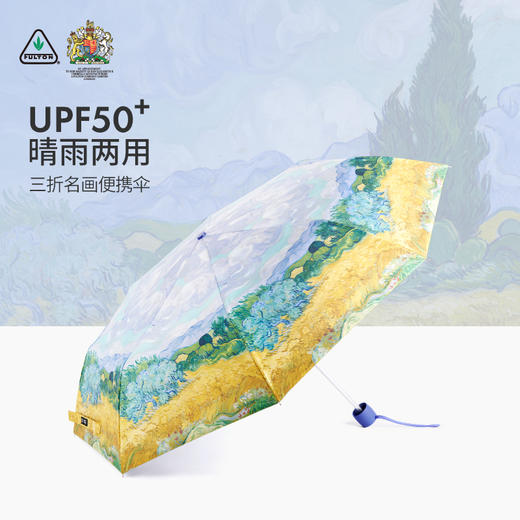 石榴婆直播专享FULTON富尔顿英国进口防晒太阳伞图案女晴雨两用便携伞 商品图3
