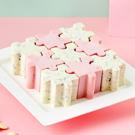 拼图-莫吉托草莓慕斯蛋糕 商品图0