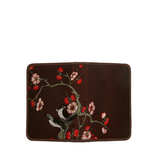 SAINTJOY/上久楷宋锦卡包梅花深红色BWS19K0406 商品图2