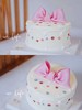 「蝴蝶结·粉色系·小碎花」翻糖巧克力·100%动物奶油（附图6寸·提前3天预订） 商品缩略图2