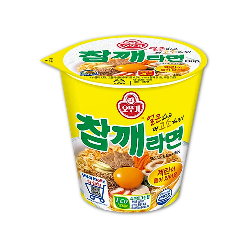 오뚜기 참깨라면컵소65g