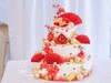 「母后大人·福寿安康」祝寿·100%动物奶油（附图6寸+10寸+14寸三层·提前48小时预订） 商品缩略图1