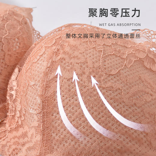 【秒杀品不退不换】皇家丽美透气软钢圈文胸蕾丝收副乳调整型文胸WJ906-3 商品图3