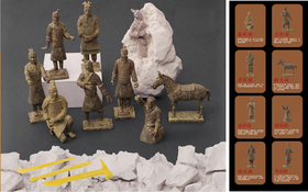 匹诺考古现场挖掘大型仿石版