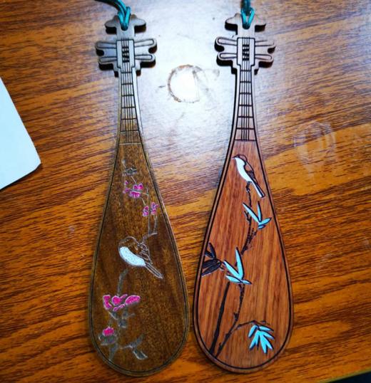 琵琶木质书签（单个） 商品图0