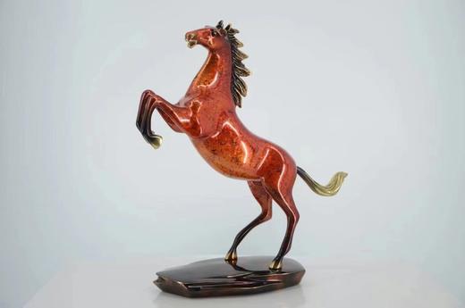 腾跃马 纯铜热灼色摆件礼品开业礼马到成功 商品图1