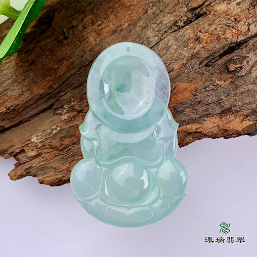 派瑞翡翠 翡翠观音 糯冰种 飘翠 商品图4