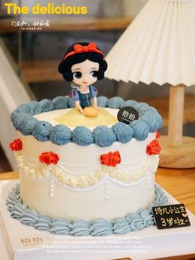 「白雪公主」复古裱花·100%动物奶油（附图6寸加高·提前3天预订）