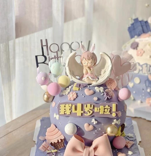 安妮宝贝紫色翻糖蝴蝶结 商品图0