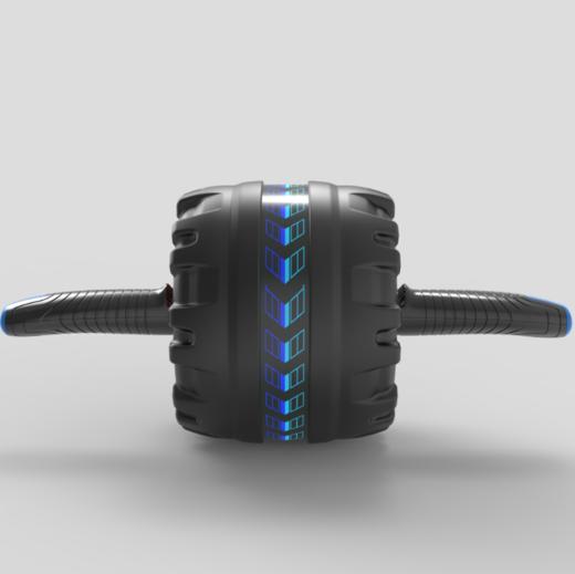 【下单就送加厚跪垫】加强二代静音自动回弹健腹轮，初学者家用健身轮【226-1】 商品图10