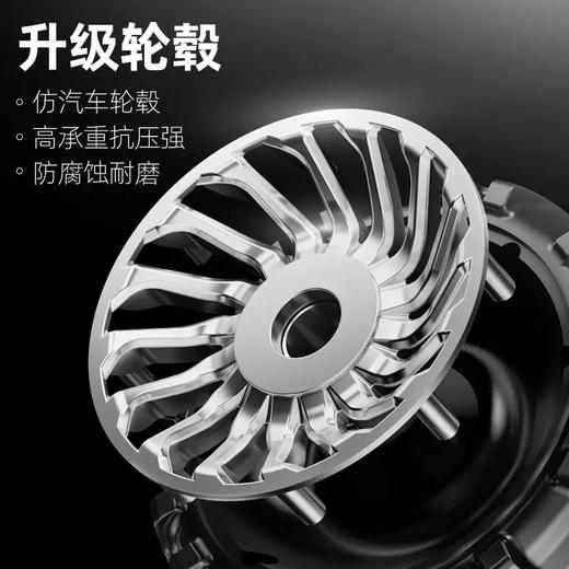 【下单就送加厚跪垫】加强二代静音自动回弹健腹轮，初学者家用健身轮【226-1】 商品图12