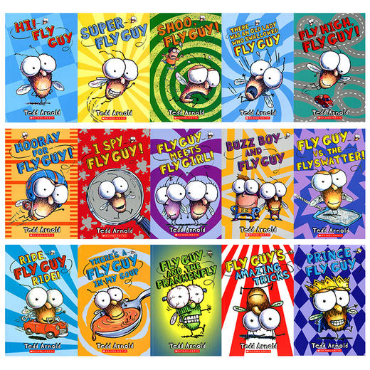 有音频 苍蝇小子 英文绘本原版进口 Fly Guy And Buzz 15册合集 全彩英语初级章节桥梁书 商品图1