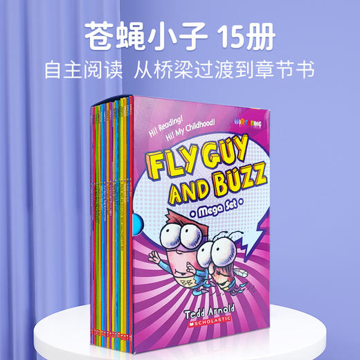 有音频 苍蝇小子 英文绘本原版进口 Fly Guy And Buzz 15册合集 全彩英语初级章节桥梁书 商品图0