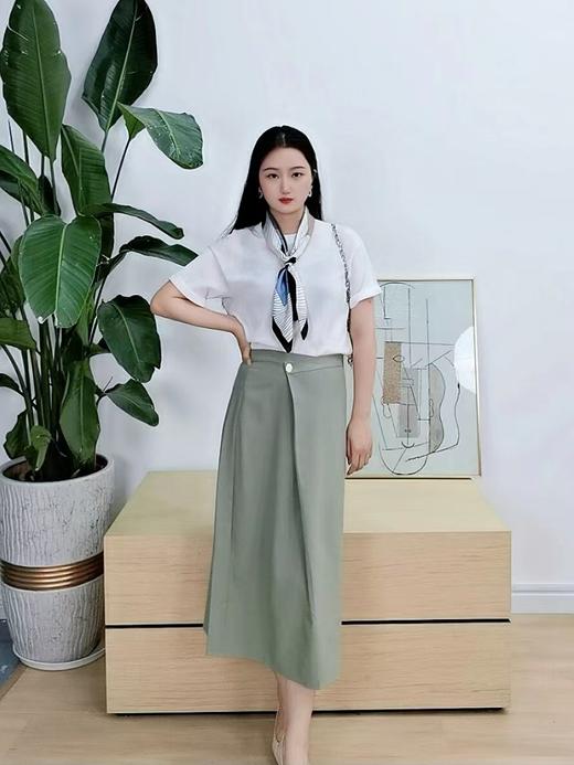 臣禾 【醋酸针织T恤】 圆领短袖上衣S211090722 商品图0