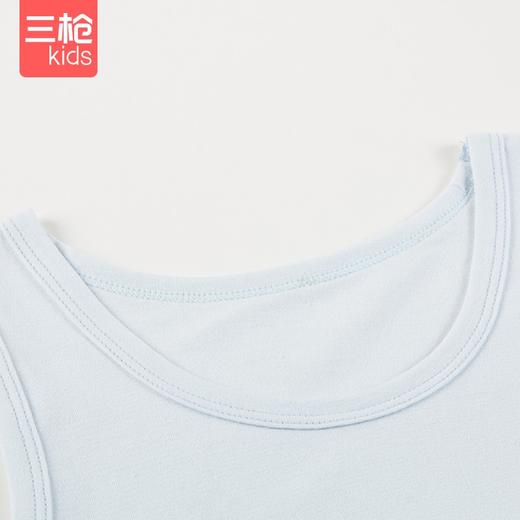 Threegun三枪 【舒肤弹力棉】男童/女童少儿圆领打底儿童背心(三枚装)-39133A011 商品图8