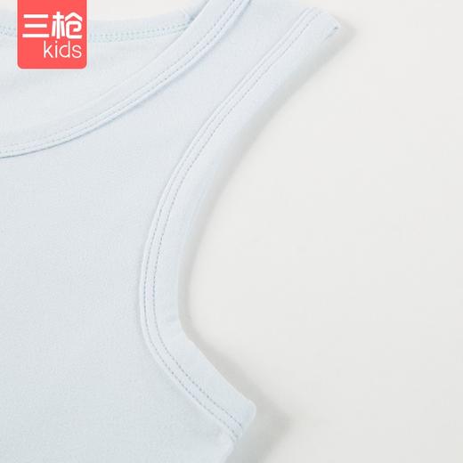 Threegun三枪 【舒肤弹力棉】男童/女童少儿圆领打底儿童背心(三枚装)-39133A011 商品图7