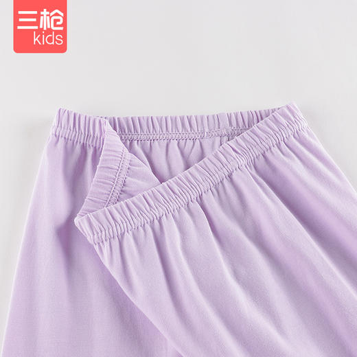 Threegun三枪 【舒肤弹力棉】女童圆领儿童长袖长裤内衣套装-2D302D011 商品图7