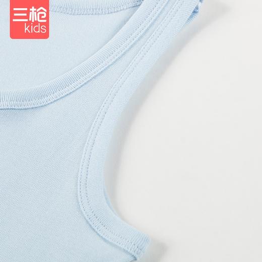 Threegun三枪 【舒肤棉】罗纹男童打底儿童背心（两枚装）-39131A011 商品图4