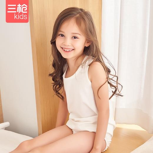 Threegun三枪 【舒肤弹力棉】男童/女童少儿圆领打底儿童背心(三枚装)-39133A011 商品图5
