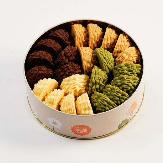 【4月7日开始陆续发货】【小 四季混合曲奇】222g四味随心享｜宇治抹茶×法芙娜巧克力×甄选黄油×香醇咖啡  早餐搭档｜下午茶自由｜宵夜小确幸-默认不配手提袋 商品图0