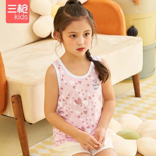 Threegun三枪 【莫代尔】男童/女童少儿打底儿童背心（两枚装）-3D055A011 商品图6
