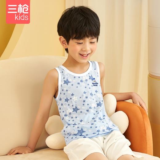Threegun三枪 【莫代尔】男童/女童少儿打底儿童背心（两枚装）-3D055A011 商品图0